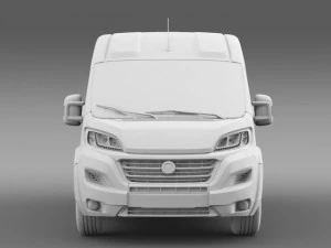 fiat ducato scuolabus 2015 3D Model