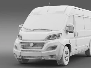 fiat ducato scuolabus 2015 3D Model