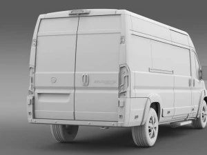 fiat ducato scuolabus 2015 3D Model