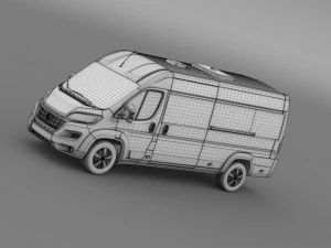 fiat ducato scuolabus 2015 3D Model