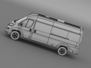 fiat ducato scuolabus 2015 3D 模型