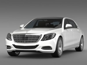 mercedes maybach s400 x222 2015 Model 3D