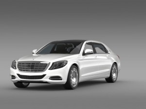 mercedes maybach s400 x222 2015 Model 3D