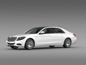 mercedes maybach s400 x222 2015 Model 3D