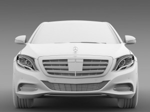 mercedes maybach s400 x222 2015 Model 3D