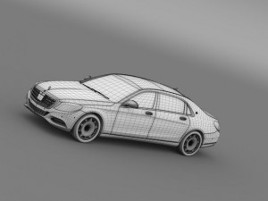 mercedes maybach s400 x222 2015 Model 3D