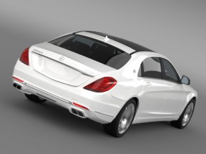 mercedes maybach s500 x222 2015 Model 3D