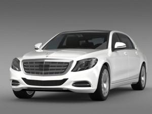 mercedes maybach s500 x222 2015 Model 3D