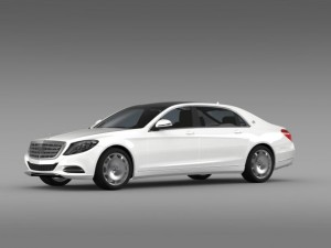 mercedes maybach s500 x222 2015 Model 3D