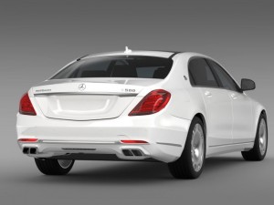mercedes maybach s500 x222 2015 Model 3D