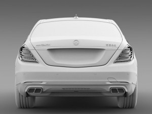 mercedes maybach s500 x222 2015 Model 3D