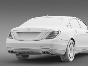 mercedes maybach s500 x222 2015 Model 3D