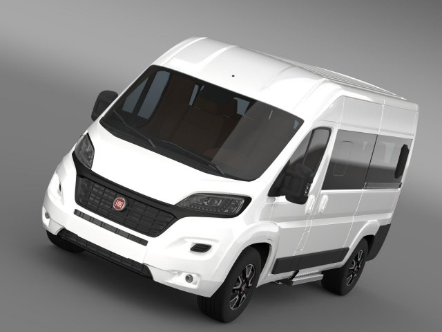 fiat ducato panorama 2015 Modello 3D .c4d .max .obj .3ds .fbx .stl .blend