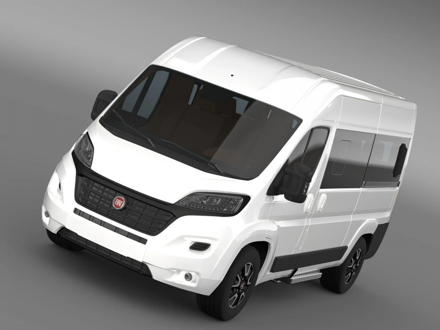 fiat ducato panorama 2015 3D Model .c4d .max .obj .3ds .fbx .stl .blend
