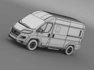 fiat ducato panorama 2015 3D Model