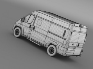 fiat ducato panorama 2015 Modello 3D
