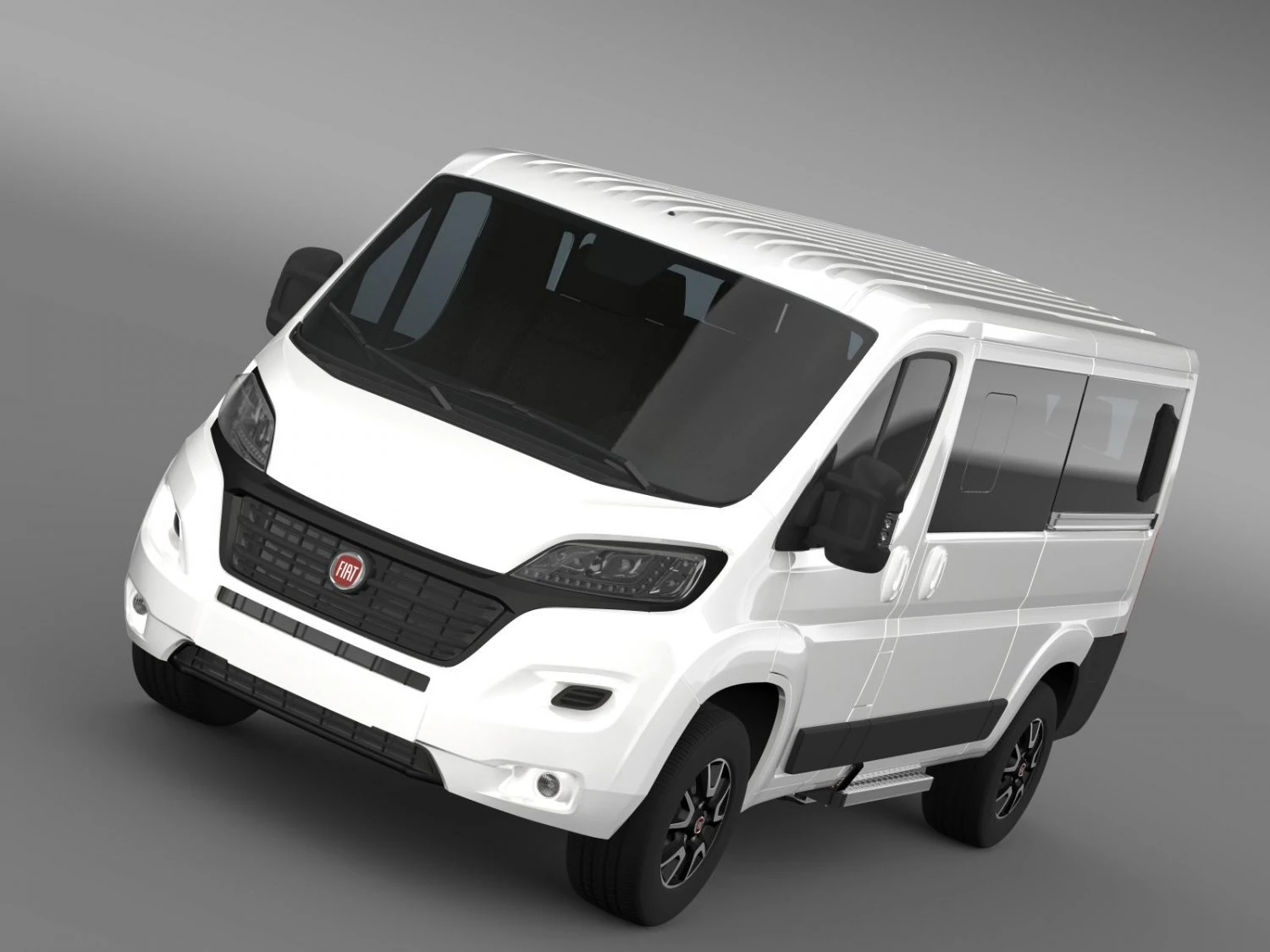 fiat ducato panorama l2h1 2015 3D Model .c4d .max .obj .3ds .fbx .stl .blend 