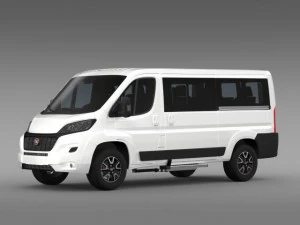 fiat ducato panorama l2h1 2015 3D Model
