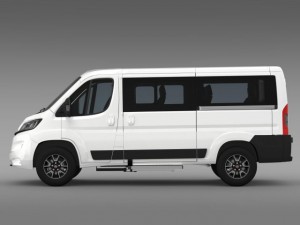 fiat ducato panorama l2h1 2015 Modello 3D