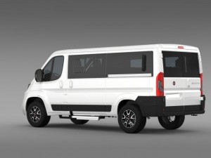 fiat ducato panorama l2h1 2015 Modello 3D
