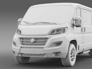 fiat ducato panorama l2h1 2015 3D Model