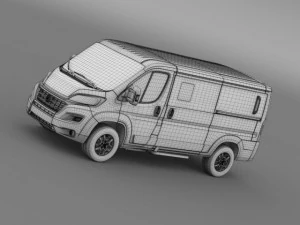 fiat ducato panorama l2h1 2015 3D Model