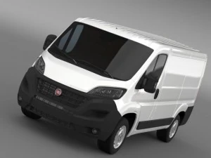 fiat ducato van l1h1 2015 Modelo 3D