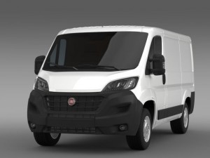 fiat ducato van l1h1 2015 Modelo 3D