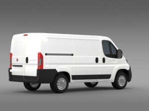 fiat ducato van l1h1 2015 Modelo 3D