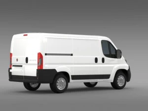 fiat ducato van l1h1 2015 3D Model