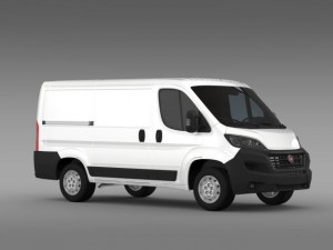 fiat ducato van l1h1 2015 Modelo 3D