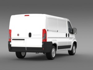 fiat ducato van l1h1 2015 Modelo 3D
