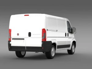 fiat ducato van l1h1 2015 3D Model