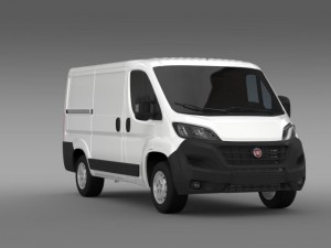 fiat ducato van l1h1 2015 Modelo 3D