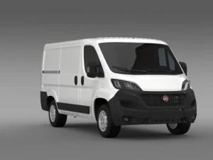 fiat ducato van l1h1 2015 3D Model