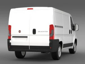 fiat ducato van l1h1 2015 3D Model