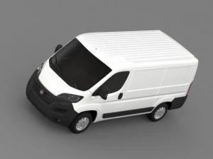 fiat ducato van l1h1 2015 3D Model