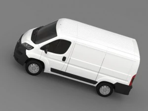 fiat ducato van l1h1 2015 3D Model