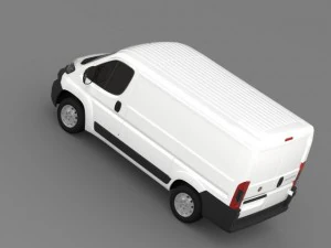 fiat ducato van l1h1 2015 3D Model