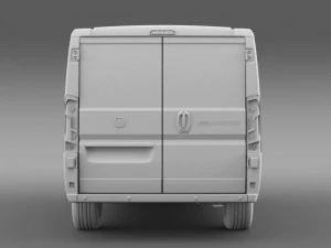 fiat ducato van l1h1 2015 3D Model