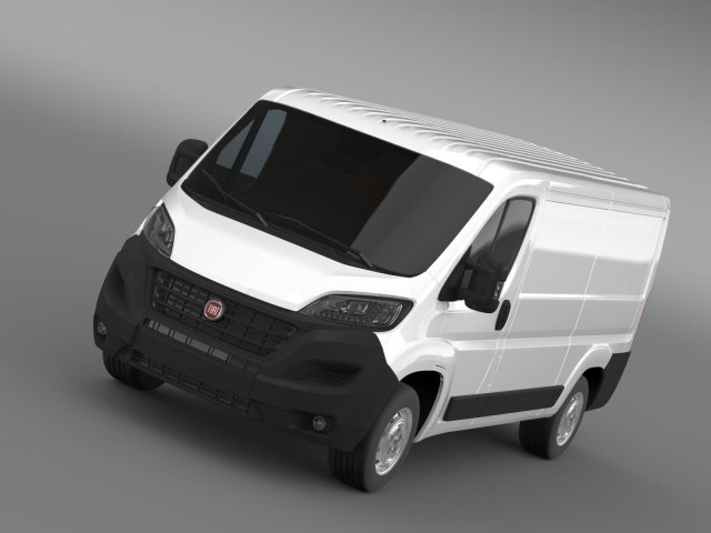 fiat e ducato van l4h3 2022 3D Model in Van and Minivan 3DExport