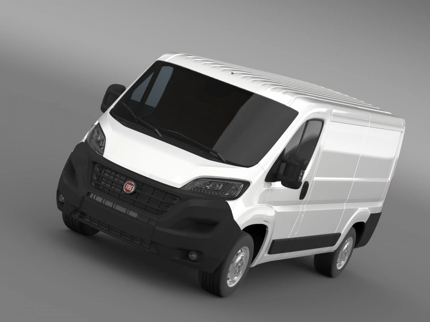fiat ducato van l2h1 2015 3D Model .c4d .max .obj .3ds .fbx .stl .blend 