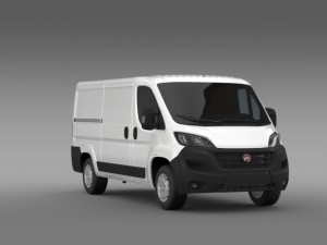 fiat ducato van l2h1 2015 Modello 3D