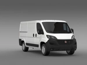 fiat ducato van l2h1 2015 3D Model