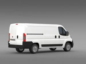 fiat ducato van l2h1 2015 3D Model