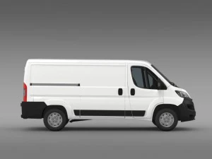 fiat ducato van l2h1 2015 3D Model