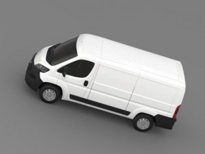fiat ducato van l2h1 2015 Modello 3D