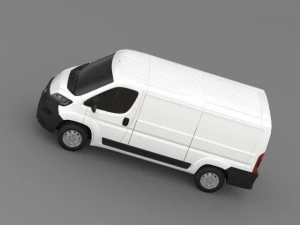 fiat ducato van l2h1 2015 3D Model