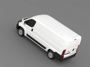 fiat ducato van l2h1 2015 Modello 3D