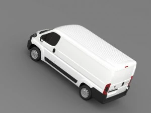 fiat ducato van l2h1 2015 3D Model